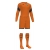 KOMPLET BRAMKARSKI JOMA ZAMORA V JR POMARAŃCZOWY + HERB